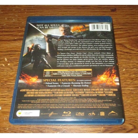 Season of the Witch (Blu-ray Disc, 2011, Canadian) Nicolas Cage Ron Perlman - Picture 3 of 3